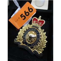 Vintage RCMP cap badge.