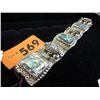 Image 1 : Mexican silver inlaid bracelet
