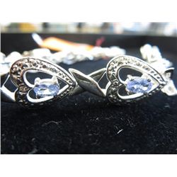.925 silver & tanzanite bracelet