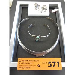 3 pcs of .925 Mexican silver jewelry