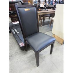 Wood & leather chair, new