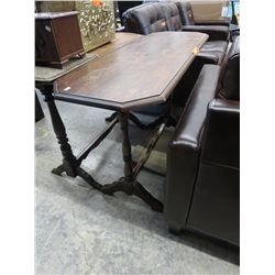 Vintage wood hall table