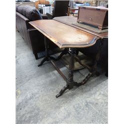 Vintage wood hall table