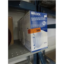 3 boxes of Moldex particular respirators