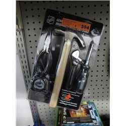 3 x new 5 piece tool sets with NHL logo