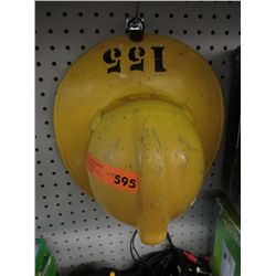 Vintage yellow fireman's hat
