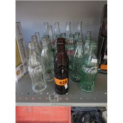20 collectible beverage bottles.