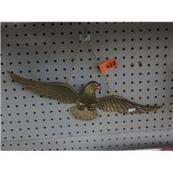 Hanging brass eagle