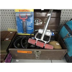 Small tool box & carpet laying tools