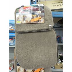 Beige vehicle 4 piece floor mats