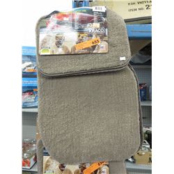 Beige vehicle 4 piece floor mats