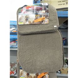 Beige vehicle 4 piece floor mats
