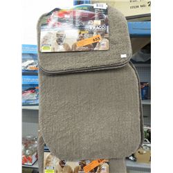 Beige vehicle 4 piece floor mats