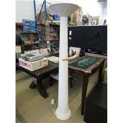 Ceramic torchiere lamp