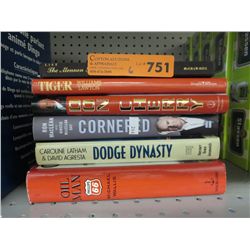 6 autobiographical hardcover books