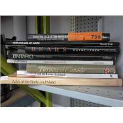 8 Hardcover books