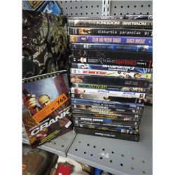 Approx 20 movie DVDs