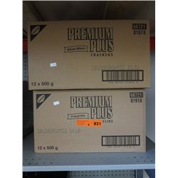 2 Cases Premium Plus whole wheat cracker