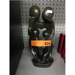 Carved soapstone statue