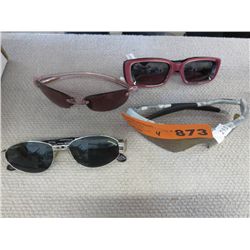 4 Pairs of Designer Sunglasses - used