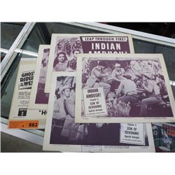 5 Vintage Movie Lobby Cards