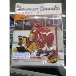 1982 Canucks Program - Signed