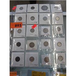 20 Assorted USA Coins - Late 1800's, Early 1900's