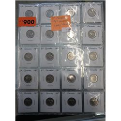20 Canadian Rabbit Nickels 1967