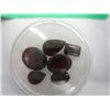 Image 1 : Six assorted cut red garnets