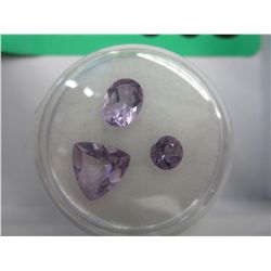 Amethyst gemstones