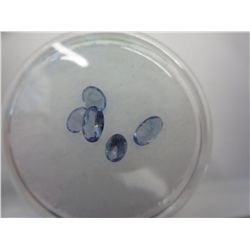 Oval cut tanzanites