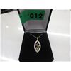 Image 2 : Ruby, emerald & diamond pendant necklace set