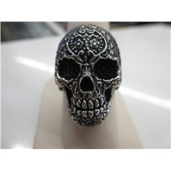 Man's Ed Hardy biker style tattoo ring