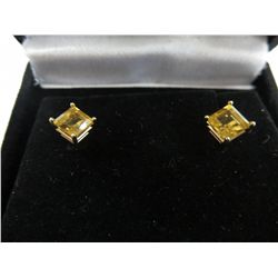 $500 Gemologist Appraised 14KT Gold, Citrine Earrings