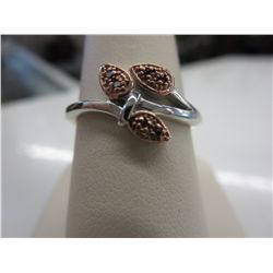 Rare red diamond ladies cocktail ring