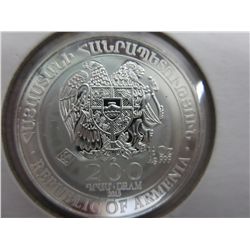 2013 Armenian Government mint 200 Dram coin