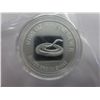 Image 1 : .999 Solid silver Brown Snake coin.
