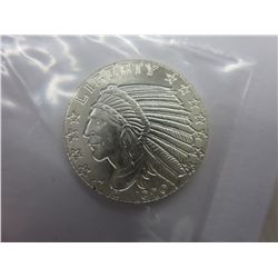 Solid silver Indian Head round. Golden State mint