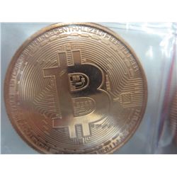 4 x .999 Copper bullion approved Bitcoins