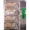 Image 1 : Uncirculated old Canadian one dollar bills