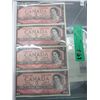 Image 1 : 1954 Canadian Double Serial number $2 bills