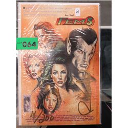 Number one autographed Fem 5 comic book