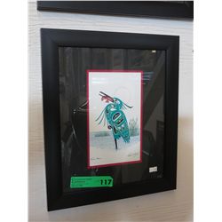 "Green Heron" by Richard Shorty - framed print