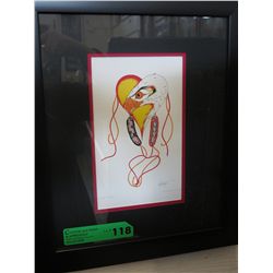 "Eagle Heart" by Richard Shorty - framed print