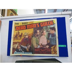 Vintage movie poster "Dead Man's Gulch"