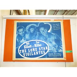 Vintage movie poster "The Lone Star Vigilantes"