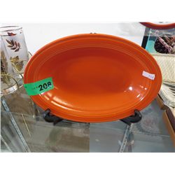 Vintage early California orange bowl