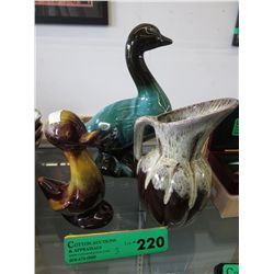 3 Vintage glazed Canadian ceramics
