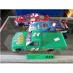 3 Scale model NASCAR cars