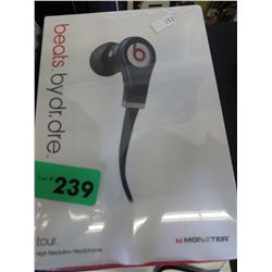 High resolution ear buds - black
